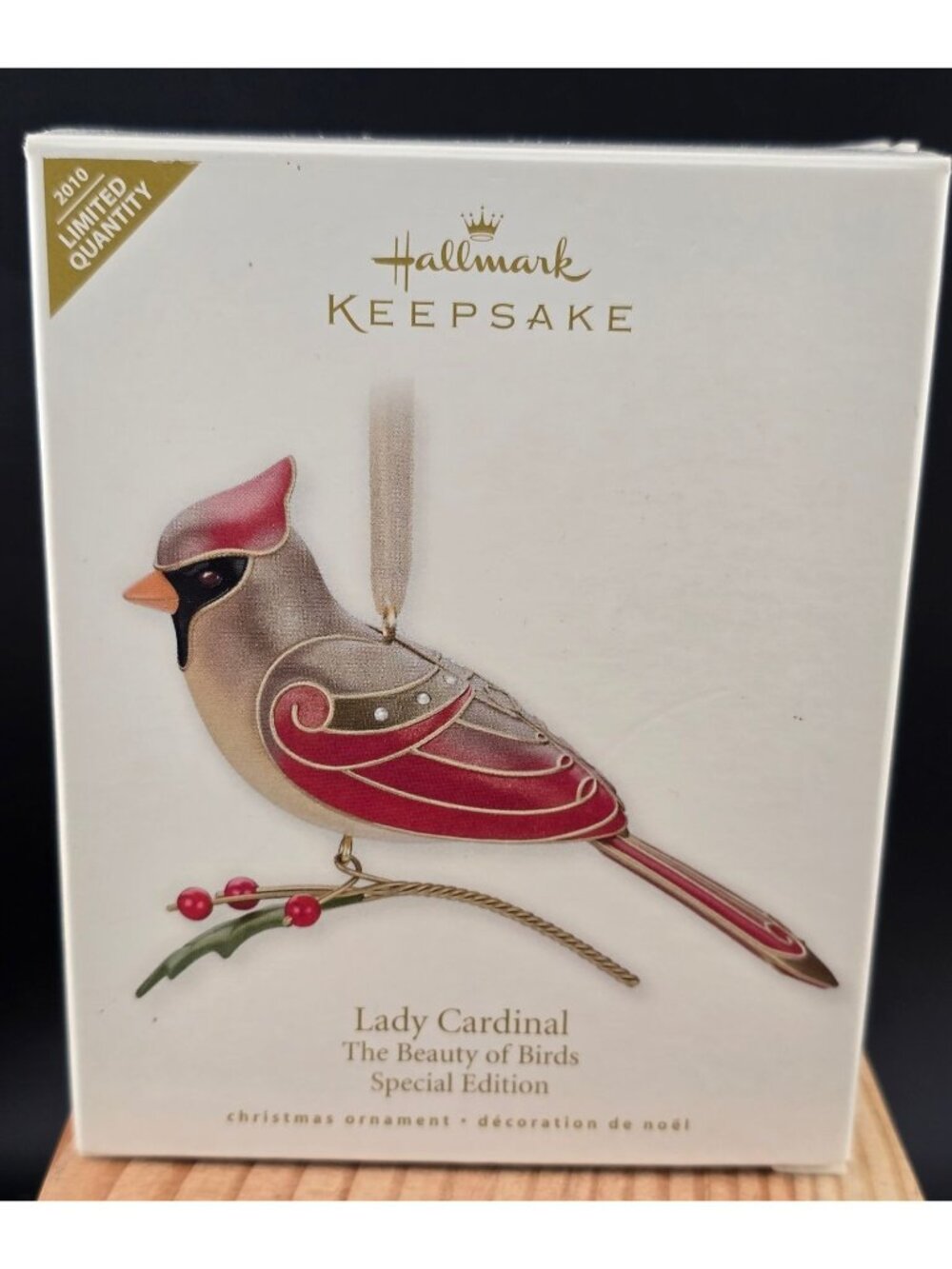 Hallmark Keepsake 2010 Lady Cardinal Ornament Beauty Of Birds Special Edition
